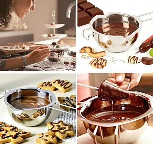 Vista 7 de Olla de doble caldera, olla para fundir dulces, chocolate derretido, cera, jabón y fabricación de velas, olla de fusión, caldera doble para derretir