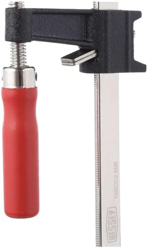 Vista 3 de BESSEY GSCC4PK-C Juego de abrazaderas para carpintería, estilo F con mango de madera, almohadillas reemplazables, 2 x 6 pulgadas y 2 x 12 pulgadas