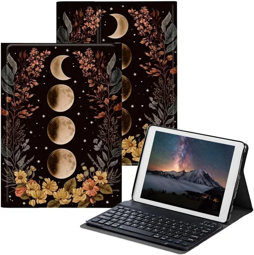 Vista 8 de Funda para Samsung Galaxy Tab S6 Lite 2022/2020 con teclado inalámbrico desmontable y soporte ajustable para proteger la tableta para Samsung Galaxy