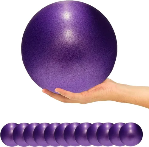 Vista 16 de Pelota de Ejercicio de Pilates de 9 Pulgadas Mini Pelota de Ejercicio para Barra, Yoga, Estabilidad, Entrenamiento en Gimnasio Bolas