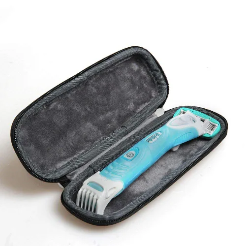 Estuche duro de viaje EVA negro para Schick Hydro Silk TrimStyle Hidratante Razor Mujeres Bikini Trimmerby Hermitshell