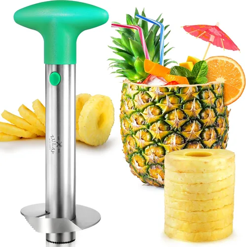 Vista 16 de Zulay Kitchen Herramienta Premium para Descorazonar Manzanas - Ultra Afilada, Acero Inoxidable, Cuchillas Dentadas para Descorazonar Fácilmente