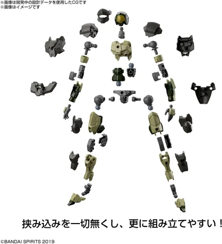 Vista 6 de BANDAI NAMCO Entertainment 30MM - 30MM 1144 EXM-A9a Spinatio (tipo militar) - Kit