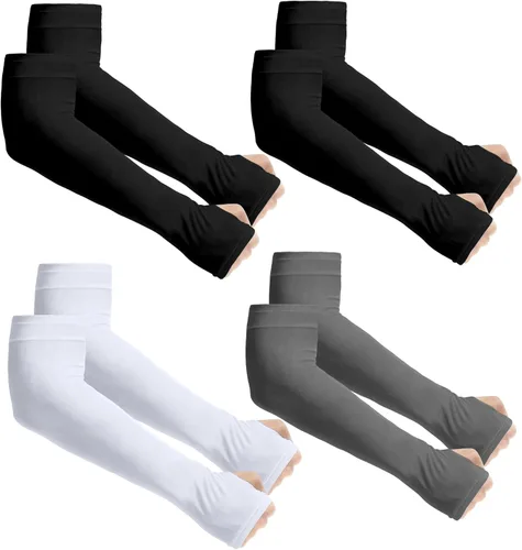 Vista 35 de Aegend - Mangas de protección solar con compresión, para cubrir tatuajes, mangas solares para hombres, mujeres y jóvenes