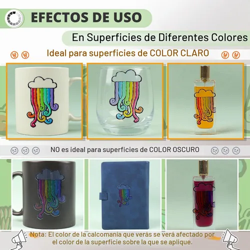 Vista 3 de Koala - Papel adhesivo transparente 95% para impresora de inyección