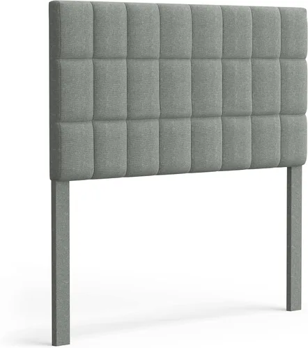 Vista 51 de Glenwillow Home Varia - Cabecero tapizado doble de 20 pulgadas de alto, color beige