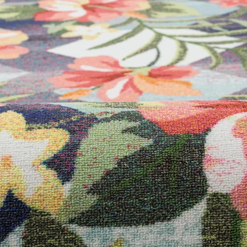 Vista 5 de DECOMALL Tapete pequeño de 2 x 3 pies para puerta, para porche, patio, balcón, terraza, patio, multicolor, 24 x 36 pulgadas