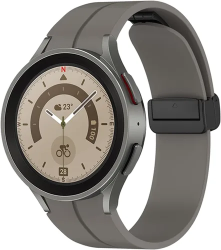 Vista 24 de Galaxy Watch 5 Pro Bandas de 45mm, Correa Deportiva de Silicona sin Espacios Compatible con Galaxy Watch 7 6 5 4 de 44mm 40mm Correa de Reemplazo