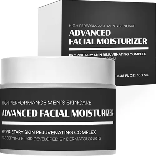 Crema facial antienvejecimiento para hombre | Hidratante facial avanzado para hombres | Crema facial antiarrugas para hombres | Crema facial
