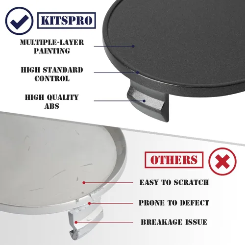 Vista 4 de KitsPro - Tapas centrales de 2.15 pulgadas para aros, compatibles con tapas centrales para aros de Ford (6M21 1003 AA) para aros de Edge Escape