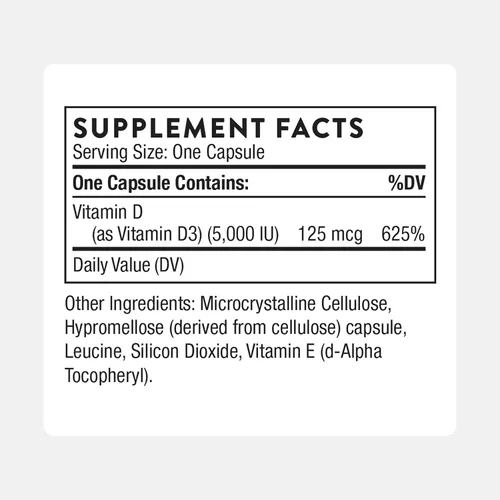 Vista 2 de Thorne Research – Vitamina D – Suplemento de Salud de Pura D3, D138, 60, 1