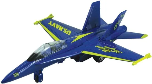 F-18 Hornet Blue Angel – Avión de juguete, 9 pulgadas