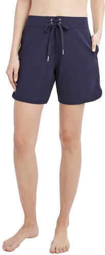 Nautica Women's Standard Solid 7" Core Stretch Quick Dry Board Short