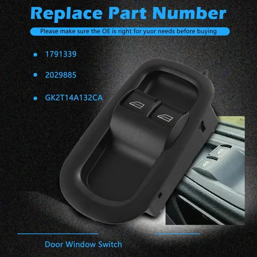 Vista 4 de Interruptor maestro de control de ventana de puerta del lado del conductor delantero izquierdo Compatible con Ford 14-19 Transit MK8 personalizado