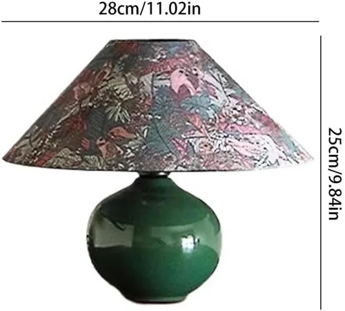 Vista 2 de Lamp for Desk Retro Ceramic Table Lamp Home Bedroom Bedside Lamp Creative Living Room Ornaments Side Table Lamp Desk Lamps for Home Office