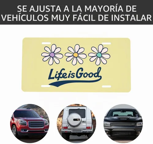Vista 4 de Placa de matrícula delantera personalizada de aluminio con versículo bíblico Salmo 46:5 "Dios está en ella, no fallará" con destellos rosa Azul