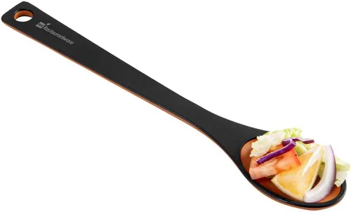 Vista 10 de Restaurantware Nature Tek - Espátula en ángulo de 13.2 pulgadas, 1 espátula giratoria de madera en ángulo, mango resistente, agujero para colgar