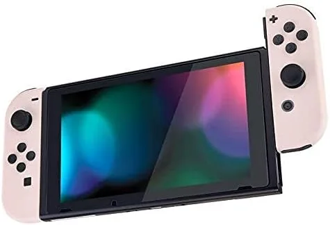 Vista 8 de eXtremeRate Cherry Blossoms - Carcasa Joycon con agarre suave al tacto y botones de juego completo para Nintendo Switch, placa frontal de repuesto