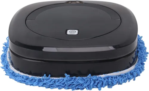 Vista 3 de Cryfokt Robot inteligente de trapeador de piso, robot de aspiradora y trapeador Dirección inteligente para el hogar (negro)