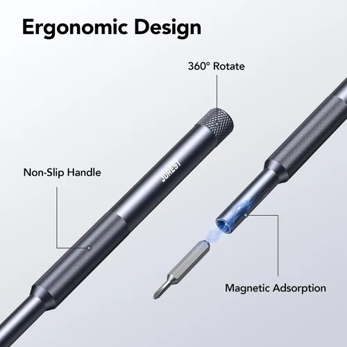 Vista 3 de JOREST Juego de destornilladores de precisión 50 en 1 con Torx de seguridad, mini kit de reparación magnético para Macbook, laptop, PS4, PS5