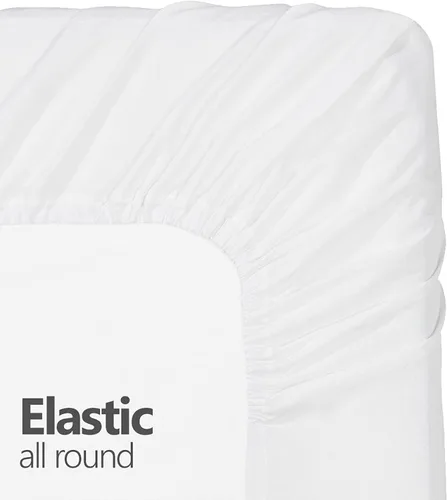 Vista 4 de Juego de sábanas de 4 piezas de 800 hilos, 100% algodón egipcio, juego de sábanas tamaño King, sábanas de algodón suave de fibra larga, sábanas