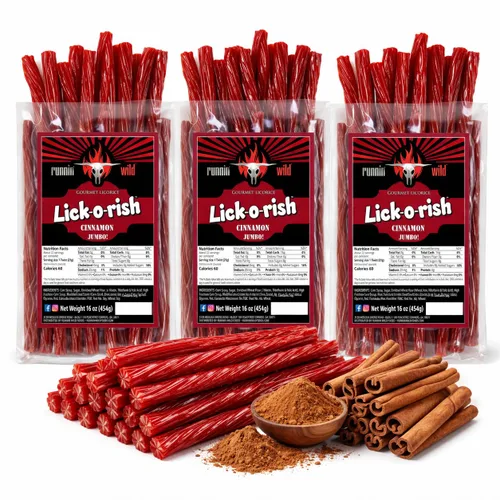 Vista 14 de Caramelo de regaliz negro – Classic Gourmet Lick-o-rish Sabor suave, masticable y audaz Paquete a granel de 3 libras