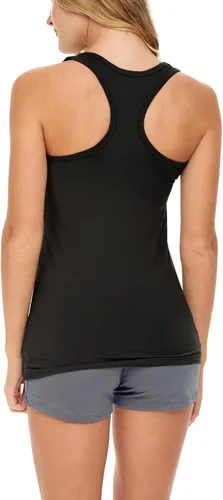 Vista 7 de Sexy Basics Paquete de 5 camisetas sin mangas PowerFlex con espalda nadadora para mujer / Camisetas sin mangas elásticas de algodón y elastano