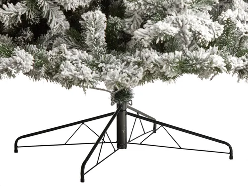 Vista 6 de Nearly Natural Árbol de Navidad artificial de abeto de Virginia Occidental de 10 pies con 800 luces LED transparentes y 1680 puntas