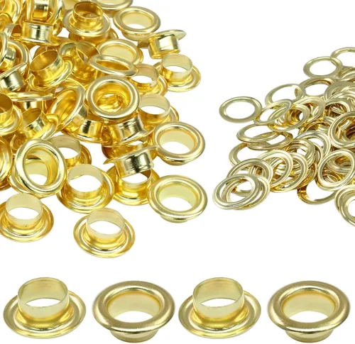 Vista 32 de Litoexpe Ojales Pequeños de 1.5MM, 200 Piezas, Ojales Autoadhesivos para Núcleos de Cuentas, Ropa, Cuero, Lona (Latón Antiguo)