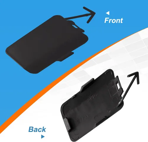 Vista 5 de Tapa de gancho de remolque de parachoques delantero para Subaru Forester 2009 2010 2011 2012 2013 57731SC040 (negro, lado derecho del pasajero)