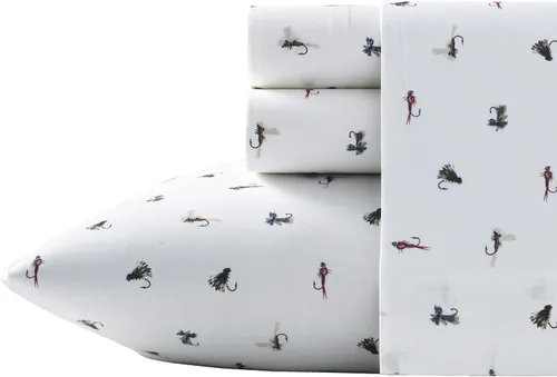 Vista 38 de Eddie Bauer - Juego de sábanas individuales XL, sábanas de percal de algodón, sábanas frescas y crujientes, ideales para dormitorio