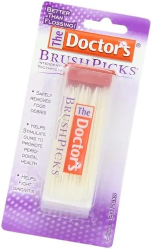 Vista 4 de The Doctor's BrushPicks - Palillos interdentales, 120 unidades (paquete de 8)