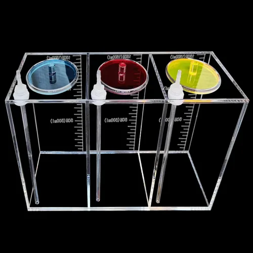 Vista 4 de Cubo de srorage líquido hecho de acrílico, contenedor de dosificación de depósito, accesorios de bomba de aire para acuarios, dosificación