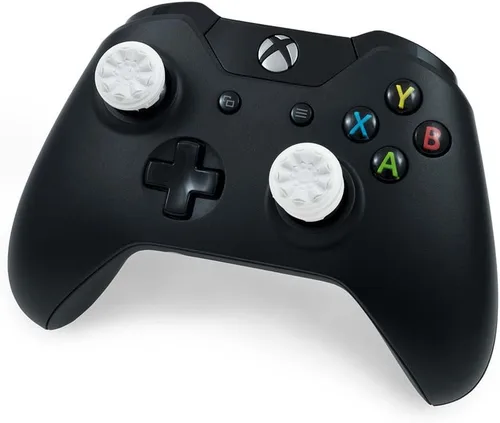 Vista 2 de KontrolFreek FPS Freek Galaxy White para Xbox One y Xbox Series X Controller Pulgares de rendimiento 1 tiro alto 1 tiro medio blanco