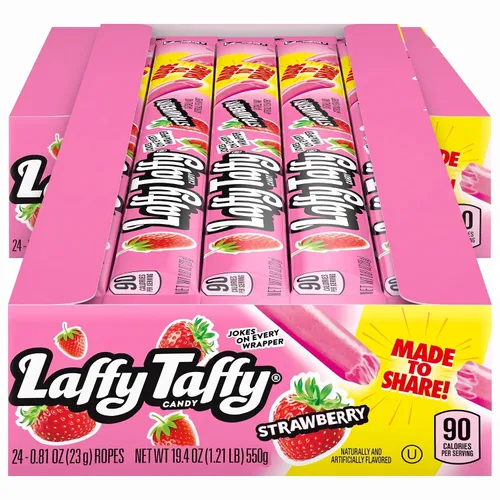 Vista 11 de Laffy Taffy Rope Candy, sabor a manzana agria, cuerdas de 0.81 onzas (paquete de 24)
