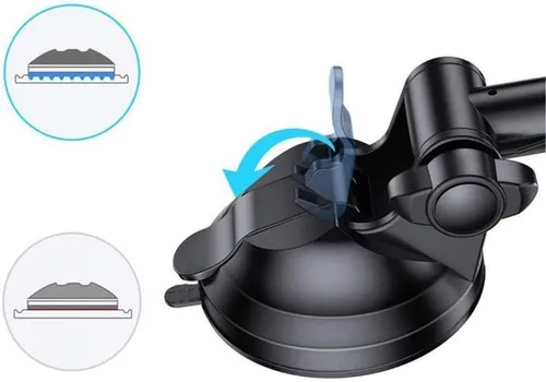 Vista 6 de Espejo retrovisor, espejo HD antirreflejo de 9.56 pulgadas, espejo retrovisor universal para interior del automóvil con ventosa ajustable y diseño