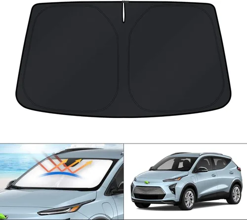 Vista 135 de KUST Parasol para parabrisas para BMW X1 F48 2016, 2017, 2018, 2019, 2020, 2021, 2022, accesorios de ajuste personalizado, parasol plegable