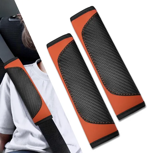 Vista 8 de 2 fundas para cinturón de seguridad de automóvil, almohadillas suaves para cinturón de seguridad, fundas para el cuello, protector de correa