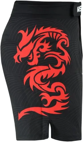 Vista 6 de MS9 Pantalones cortos de artes marciales mixtas para hombres, Grappling Kick Boxing BJJ Boxing