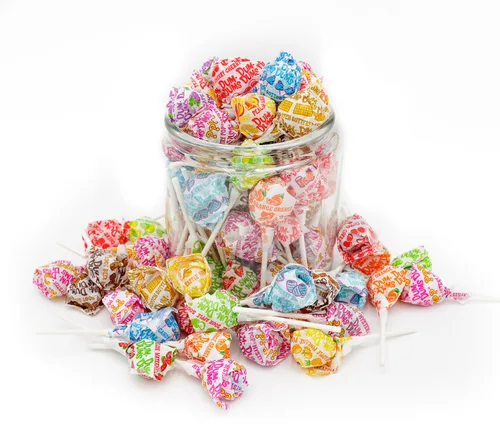Vista 4 de DUM DUMS Paletas de 1 libra – Caramelos duros Suckers, sin gluten, envueltos individualmente (62 piezas)