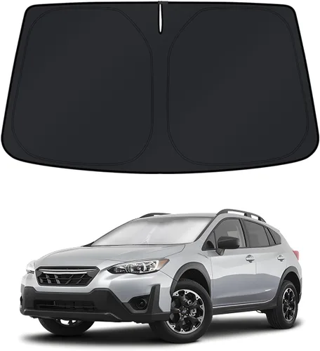 Vista 13 de KUST Parasol para parabrisas para Mazda 3 2010-2013, accesorios de ventana, parasol cubierta solar plegable, bloquea los rayos UV, mantiene