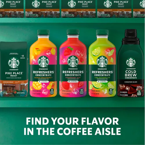 Vista 8 de Starbucks Refreshers Concentrado de sandía de lima, bebida refrescante, bebidas frías 32 fl oz