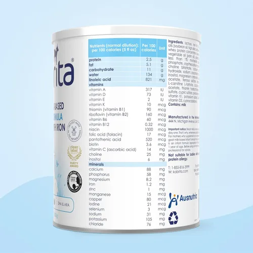 Vista 2 de Kabrita Fórmula infantil en polvo a base de leche de cabra, diseñada para una digestión suave, alternativa suave a la leche de vaca, con hierro