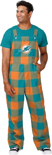 Vista 27 de FOCO NFL mens Nfl Team Logo Plaid Bib Overalls