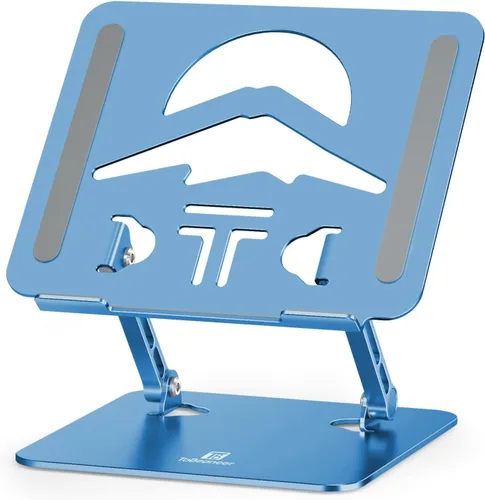 Vista 12 de Soporte ajustable para laptop para escritorio, elevador plegable para laptop, soporte portátil compatible con MacBook, Lenovo, HP y todas