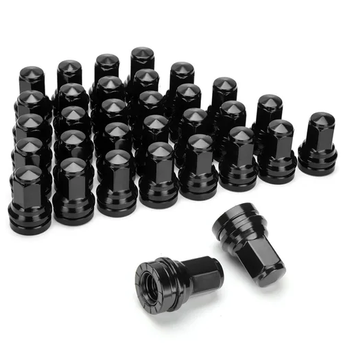 Vista 11 de Dynofit Tuercas de llanta OEM de 0.472 in x 1.5 para fusión 2012-2021, Escape 2013-2025, enfoque 2009-2018, tuercas de rueda de estilo de una pieza