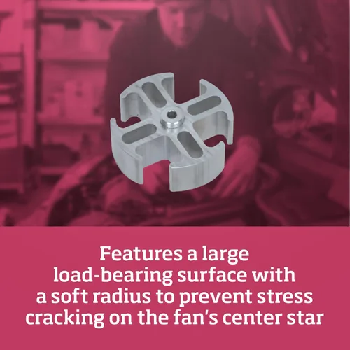 Vista 7 de Kit separador de ventilador, acabado de molino de 1 pulgada de FLEX-A-LITE 14548.