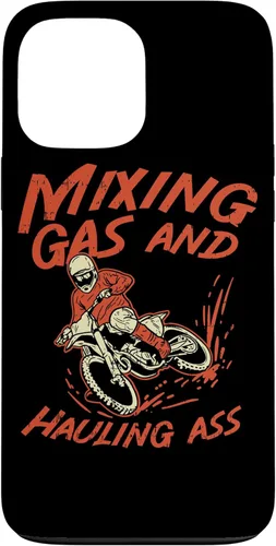 Vista 24 de Mixing Gas & Hauling Ass - Dirt Racer Dirt Biking Dirt Bike Case for iPhone 17