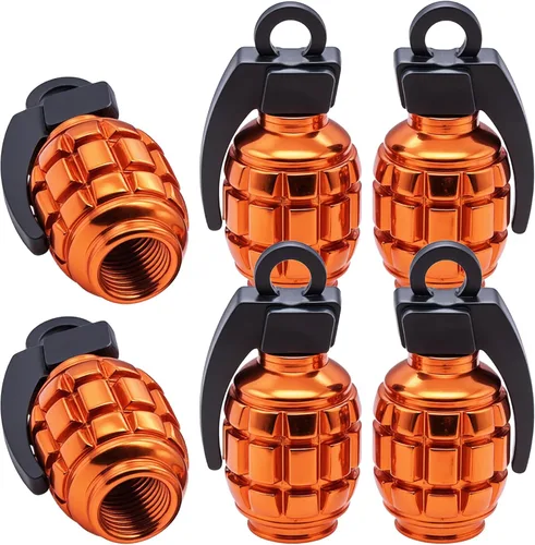 Vista 96 de 4 tapas de válvula de neumático, cubiertas universales de válvula de neumático de aleación de aluminio para automóviles, camiones, SUV, Negro