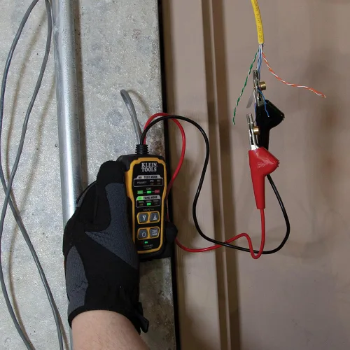 Vista 4 de Klein Tools - Kit de generador de tono y sonda para rastreo de cables VDV500-820, probador de continuidad para cables Ethernet, teléfono, bocina